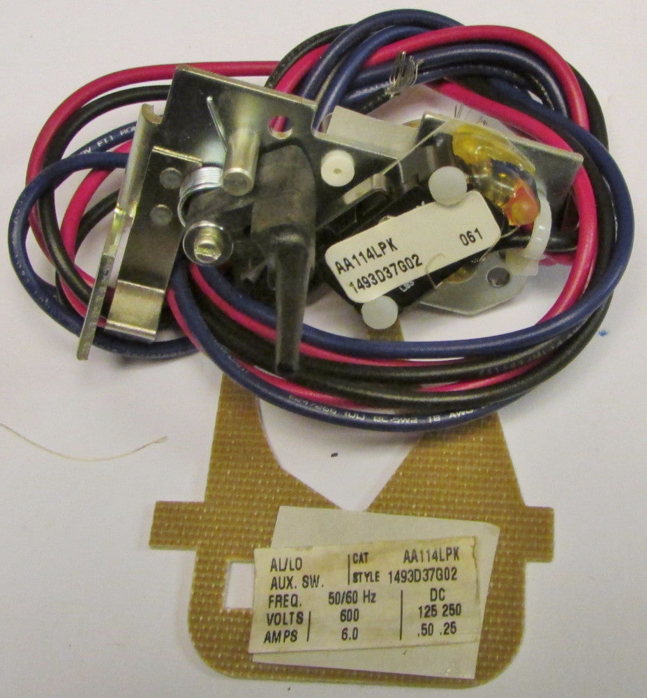CUTLER HAMMER AA114LPK L Frame M Frame Auxiliary AL LO Switch 1493D37G02