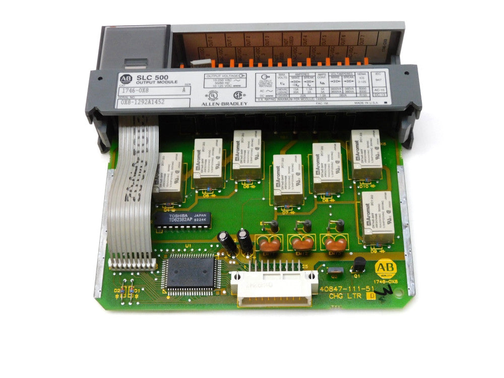 ALLEN BRADLEY SLC 500 OUTPUT MODULE 1746-0X8 SER A 1746-OX8