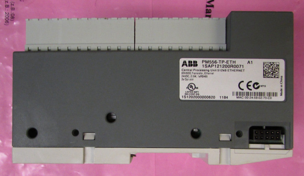 ABB PM556 TP ETH CPU PM556 TP ETH Processor Module 1SAP121200R0071