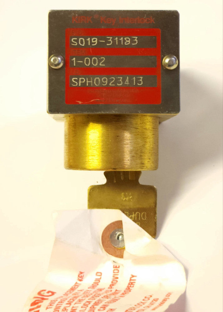 KIRK KEY S019 31183 Extended Long Reach Single Key Interlock Item 1-002 ID SPH09