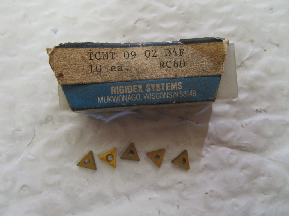 Lot Of 4 Rigidex RC60 Carbide Iserts TCMT 09-02-04F