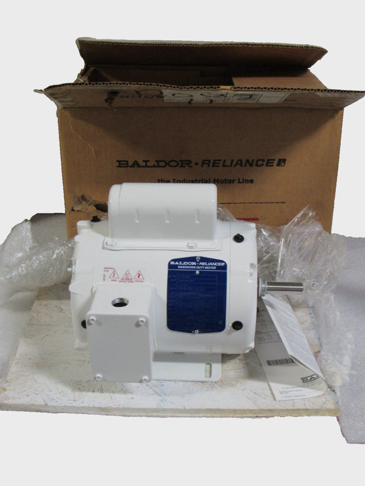 Baldor A-13-1000 Washdown Duty Motor 35R275R535G1 .5 Hp 115/208-230V 1Ph 56 Fr