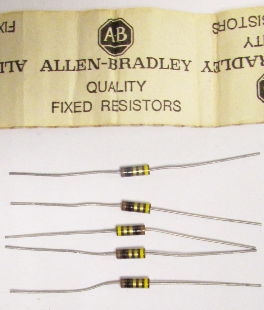 (Lot of 5) ALLEN BRADLEY RCR20G1R0JS 50 1/2 W 5% Tol Resistor 50139 8808 5995