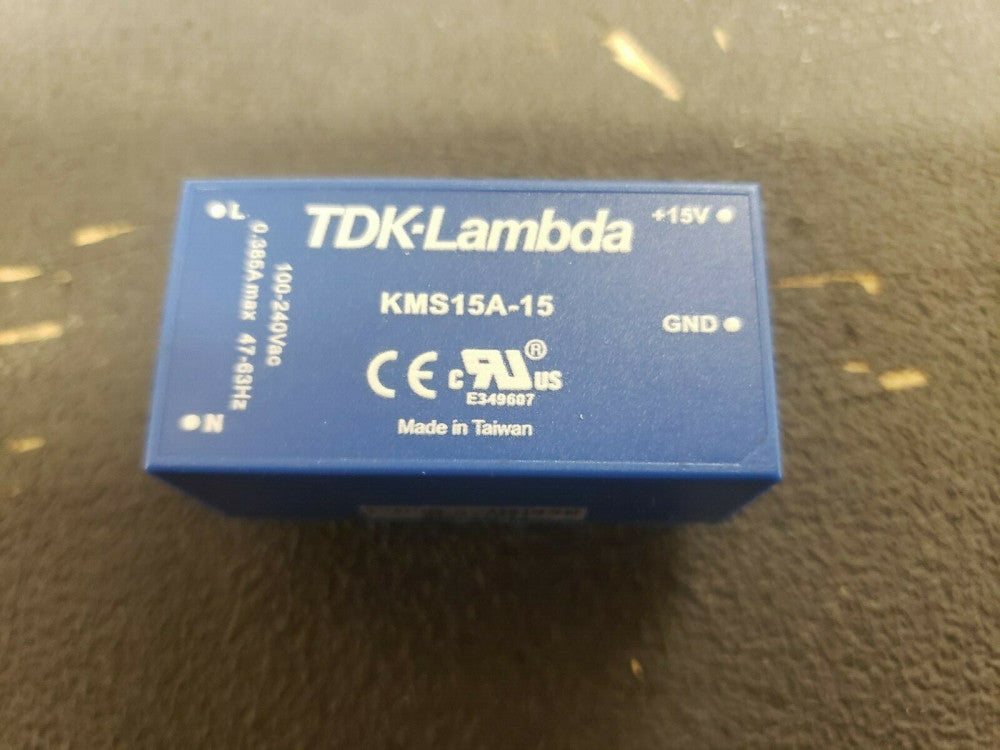 NEW - OPEN BOX, TDK-Lambda, KMS15A-15, AC/DC CONVERTER 15V 15W