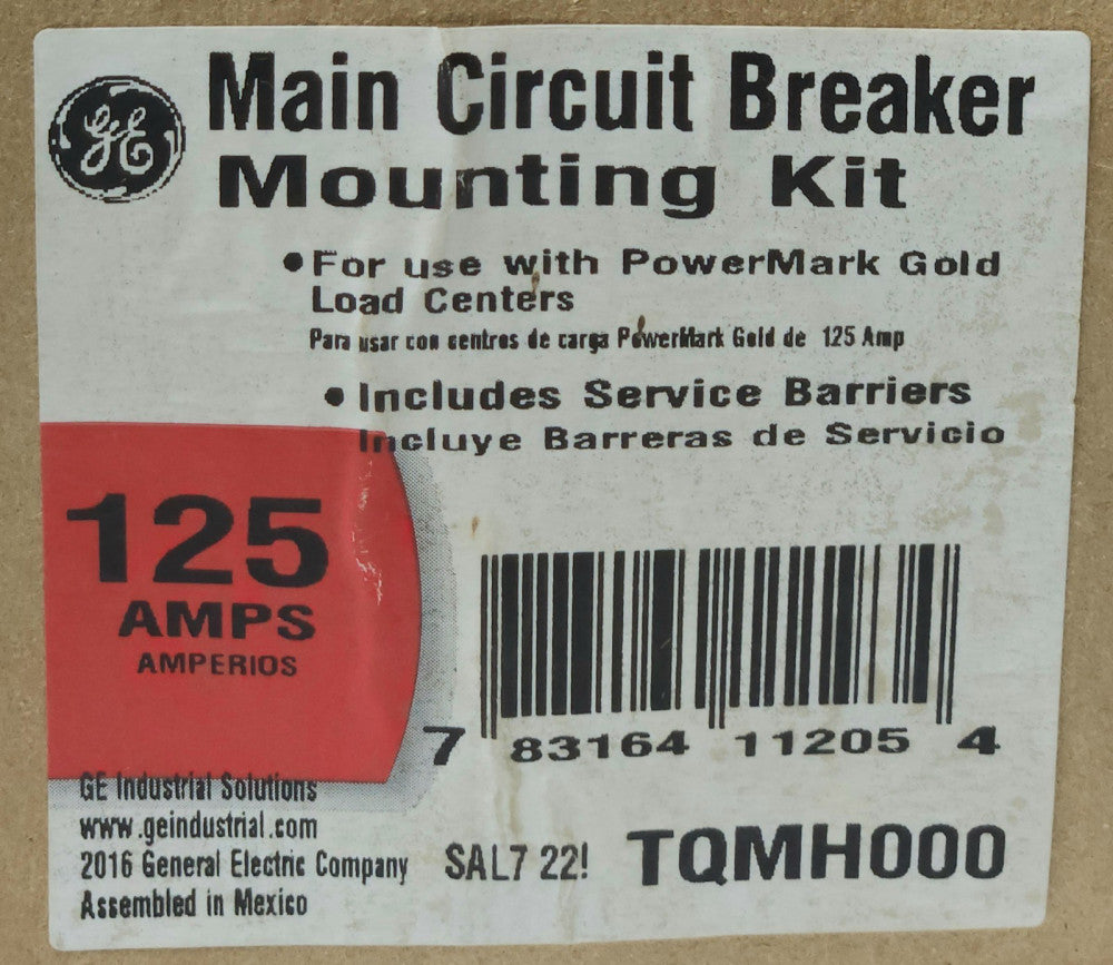 GENERAL ELECTRIC TQMH000 125 AMP Main Circuit Breaker Mounting Kit