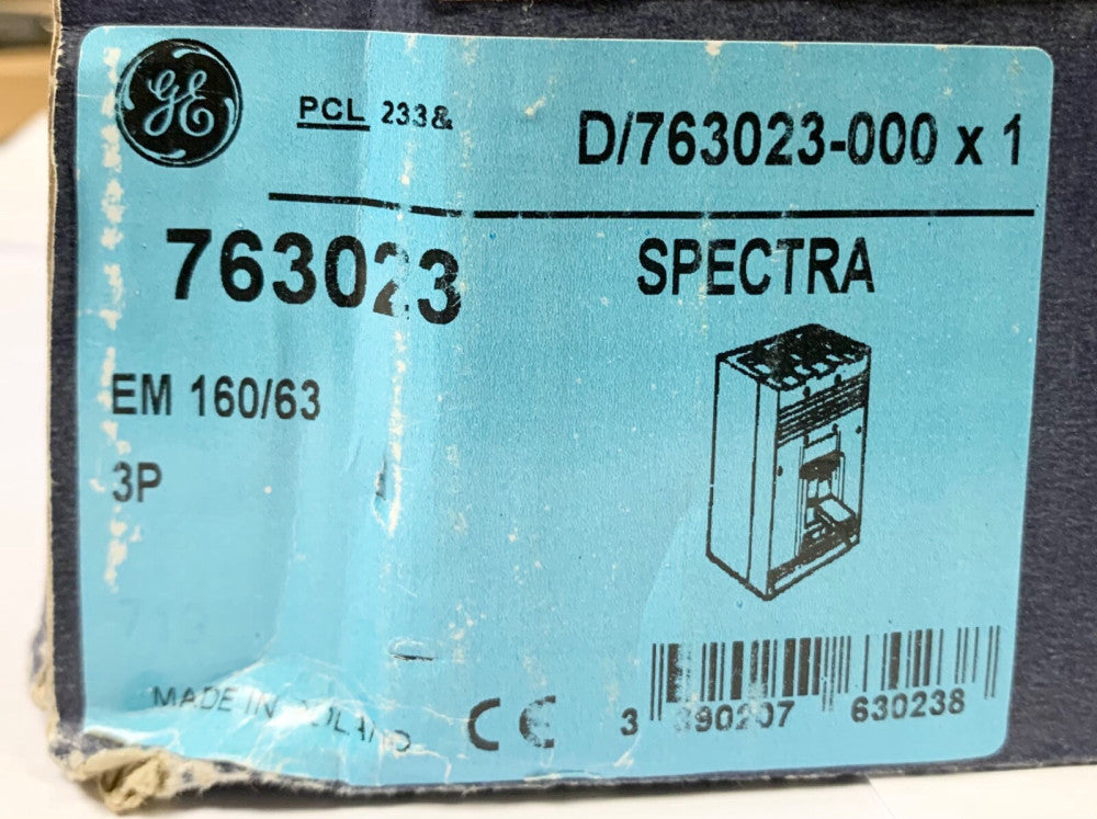 GG General Electric D 763023 000 3 Pole 160 AMP 63-160 Trip AMP Spectrum