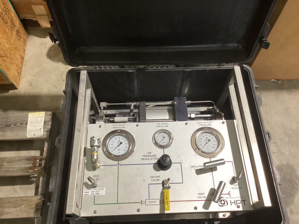 Maximator DLE-15-75-NU-M Air Driven Gas Booster. HPT MTIG10-15-75-10-PC System