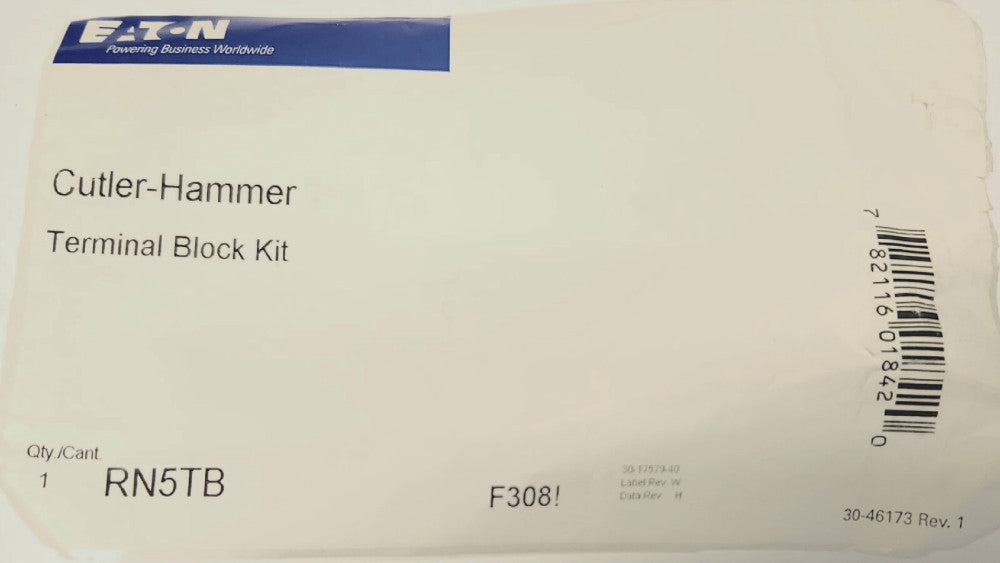 EATON CUTLER HAMMER RN5TB 5 Circuit Terminal Block Kit