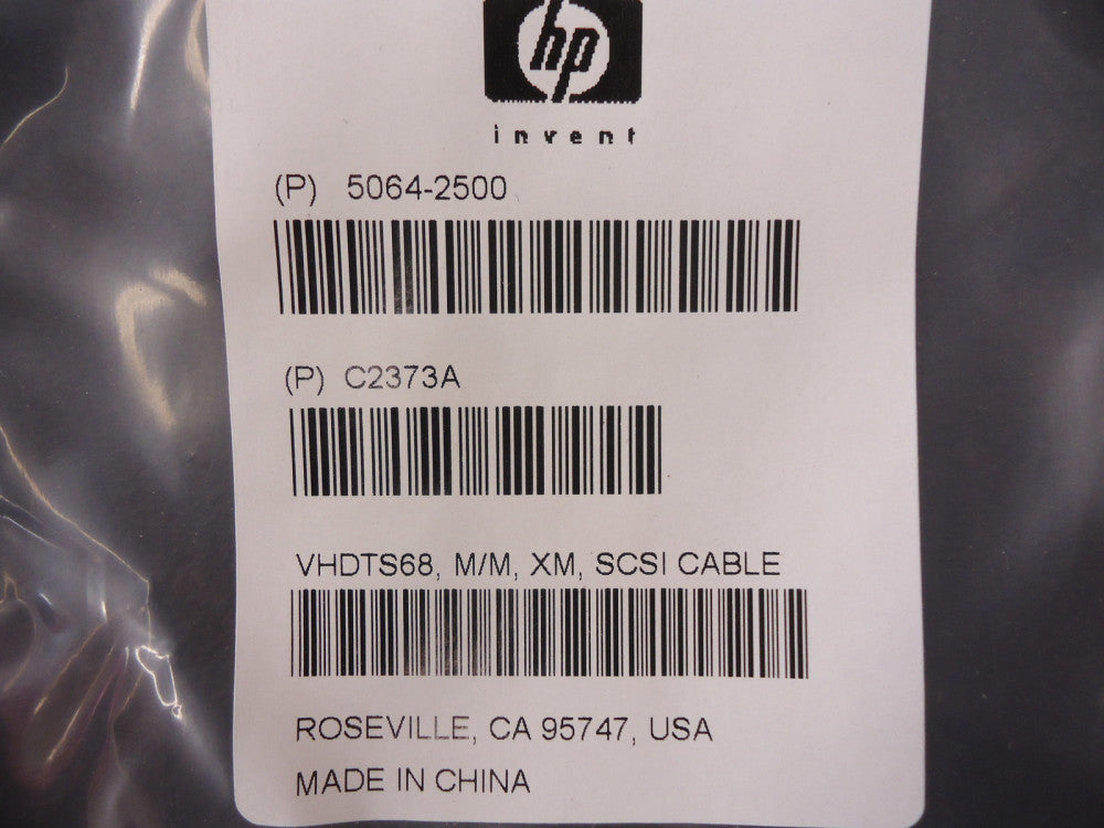 5064-2500 Hewlett Packard SCSI Cable VHDCI 68 Pin male to male Brand New!