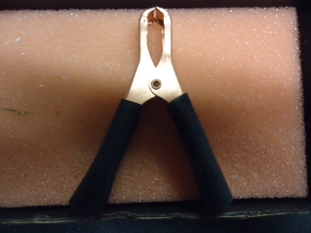 BU-46A-0 Mueller Clip; Copper-Plated Steel; Black; 50A; Length 3" Jaws open NEW!