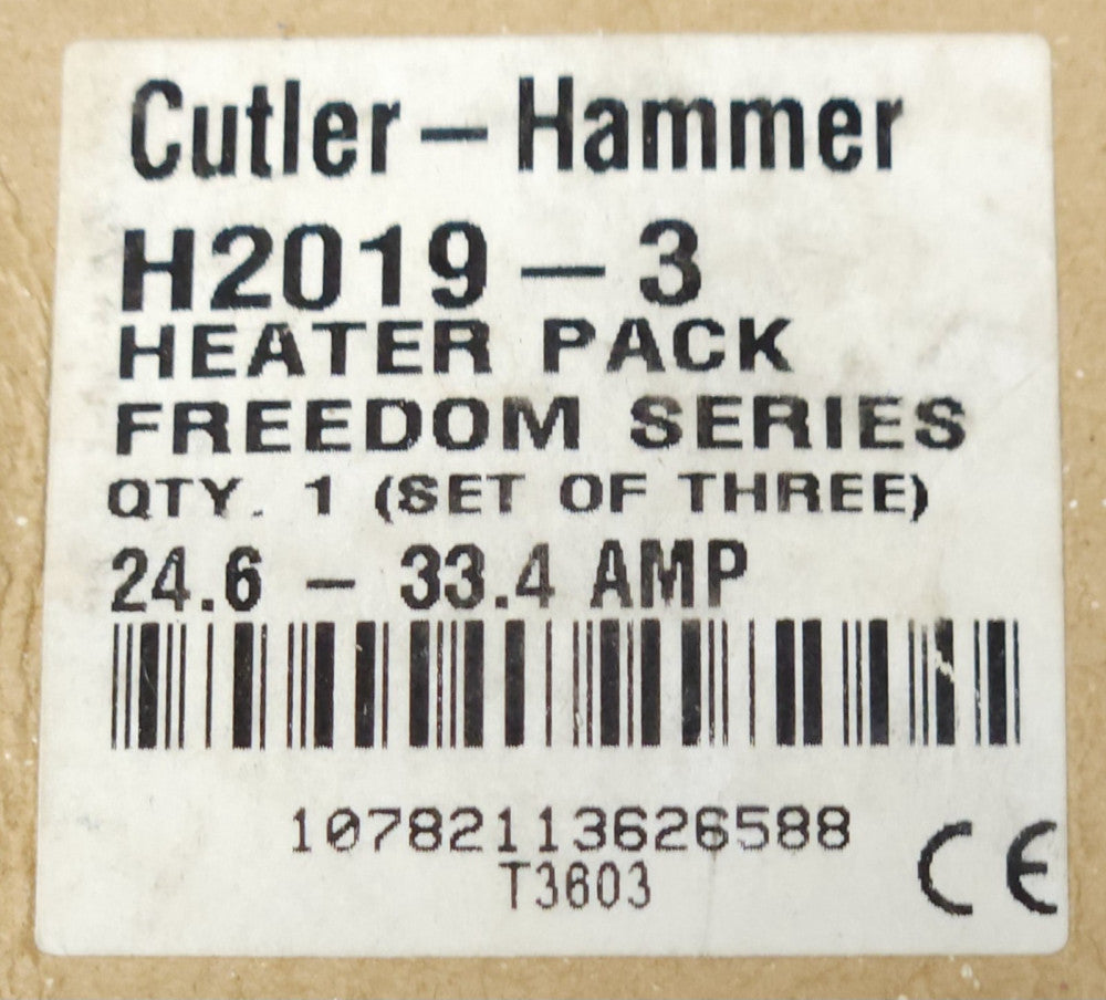 EATON CUTLER HAMMER H2019-3 Freedom Series Heater PACK H2019 3 24.6-33.4 AMP