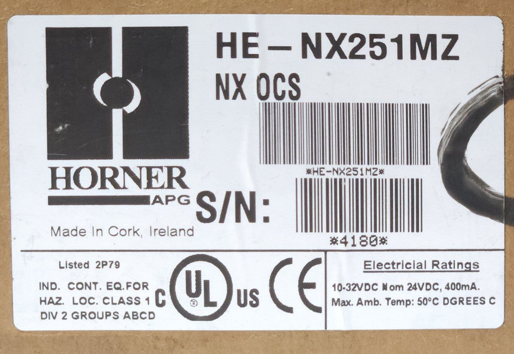 HORNER HE NX251MZ MONOCHROME ALL IN ONE LCD Control Panel Operator Controller
