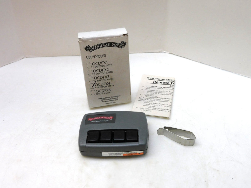OVERHEAD DOOR OCDFX4 CODE DODGER 4-BUTTON TRANSMITTER