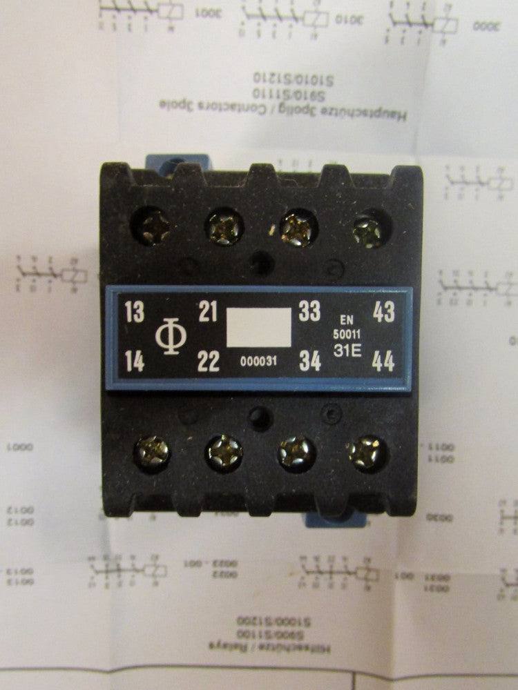 KRAUS & NAIMER S1000 B120 0031 AMSL47515 001 3 NO 1 NC 16 Amp 120V Contactor
