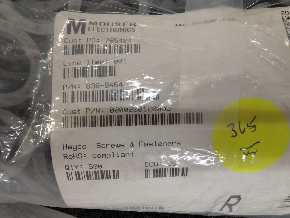 New, Heyco, 8464, NLN 1/2 NPT GRAY - 1 @ 365pc lot