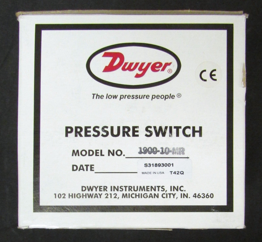 DWYER 1900 10 MR Series 1900 Pressure Switch