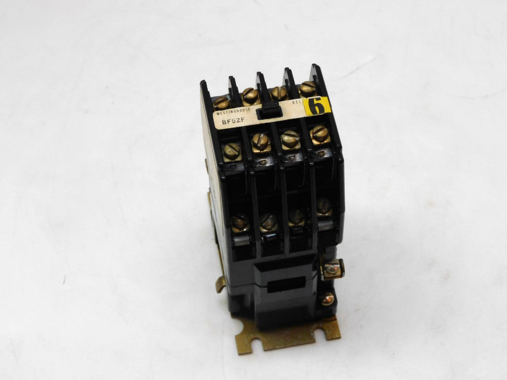 WESTINGHOUSE BF62F CONTROL RELAY STYLE 276A884G01 300AC 10A 6NO-2NC 120V COIL