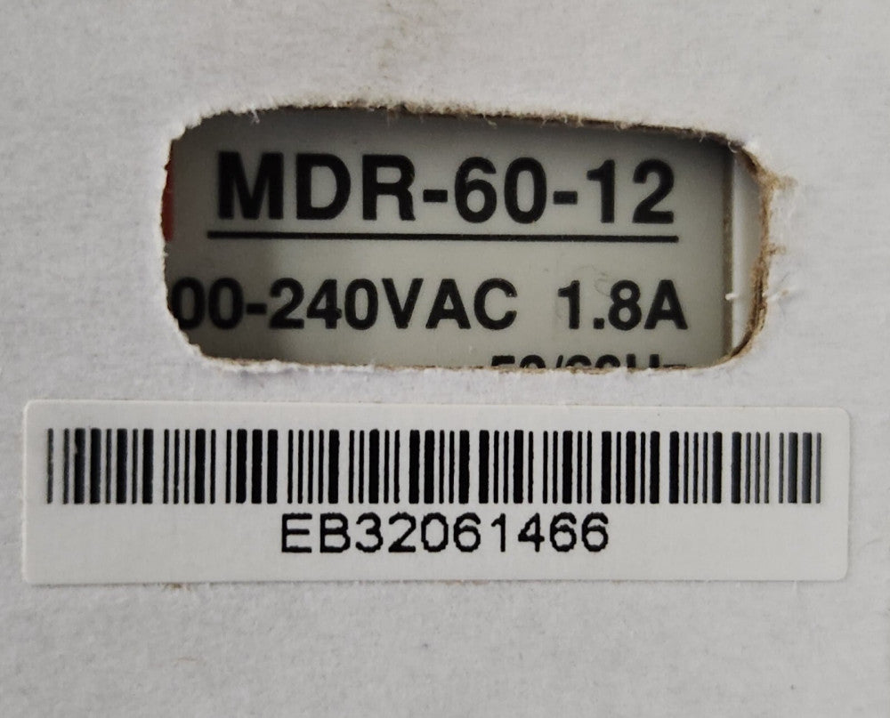MW MEAN WELL MDR 60 12 Power Supply Input 100-240 VAC Output 12 VDC 5 AMP