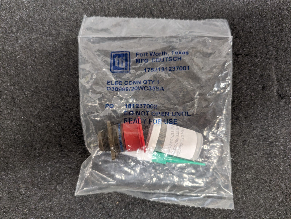 New, Deutsch, D38999/20WC35SA, Circular MIL Spec Connector 22P FM SZ 13 SKT WL M