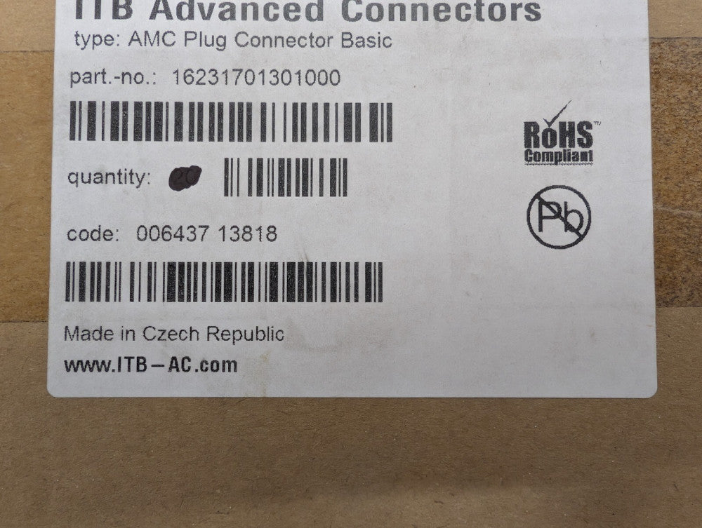 New, Harting, 16231701301000, CONN PLUG AMC 170POS PCB