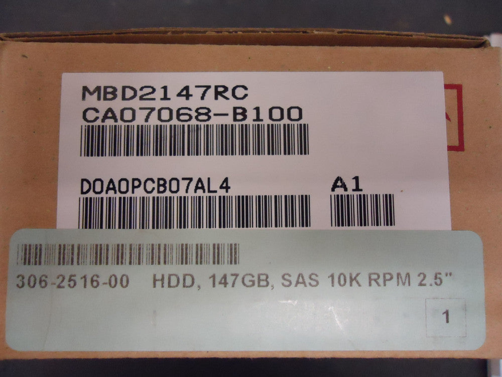 MBD2147RC FUJITSU 146GB 10K SAS 2.5" HARD DISK DRIVE BRAND NEW!