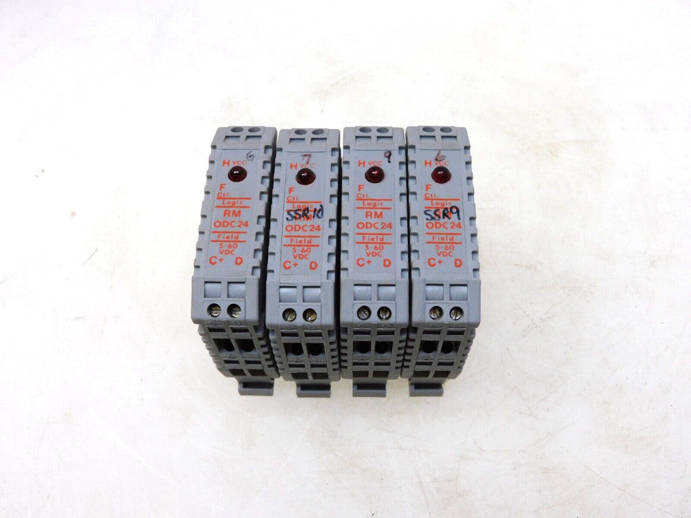 LOT OF 4 CONTINENTAL INDUSTRIES I/O MODULE LOGIC RM ODC24 5-60VDC