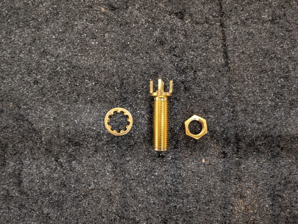 New, Emerson, 142-0701-491, Assembly jack straight pc mount, Lot of 25