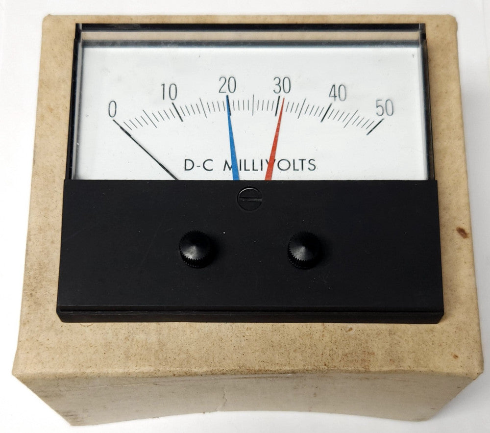 GENERAL ELECTRIC 50 196431ECEC1 DC MILLIVOLTS 0-50 Type 1964 METER RELAY INDICAT