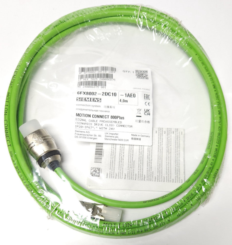 SIEMENS 6FX8002 2DC10 1AE0 4.0M Motion Connect 800 PLUS SIGNAL CABLE 4 Meter