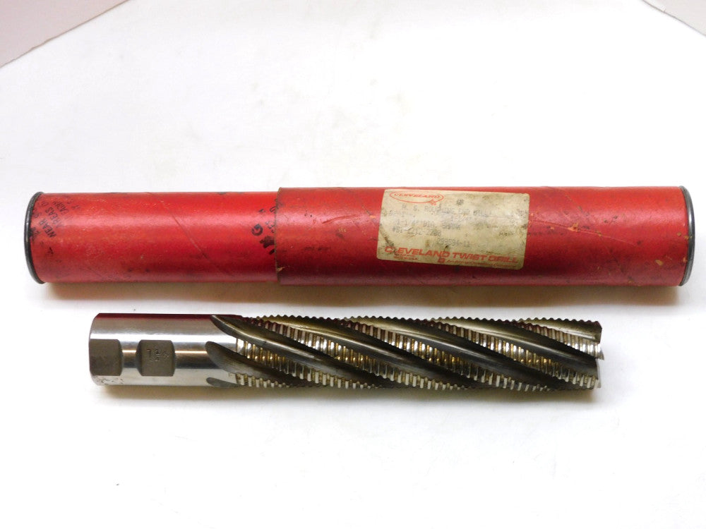 Cleveland 6 Flute HS Roughing Endmill B1-2212-2200 1-1/4" cd 8-1/2" oal 6" loc