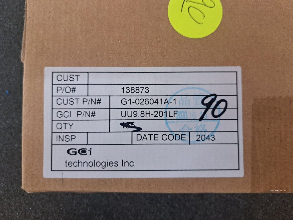 New, GCI, UU9.8H-201LF, Inductor, Common mode 200uh, Sold as Lot of 165pcs