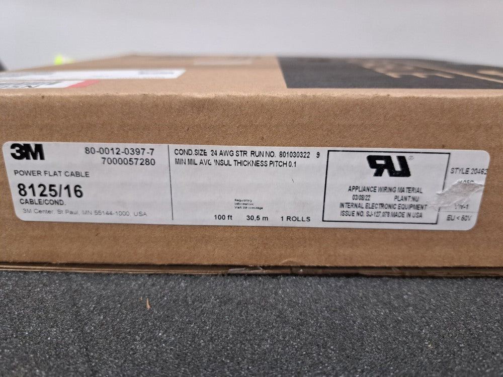 New, 3M, 7000057280, CBL RIBN 16COND 0.1 GRAY
