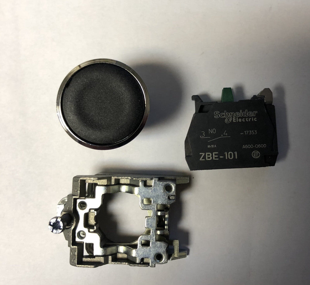 SCHNEIDER ELECTRIC XB4 BA21 BLACK FLUSH HEAD Pushbutton ZBE 101 NO Contact