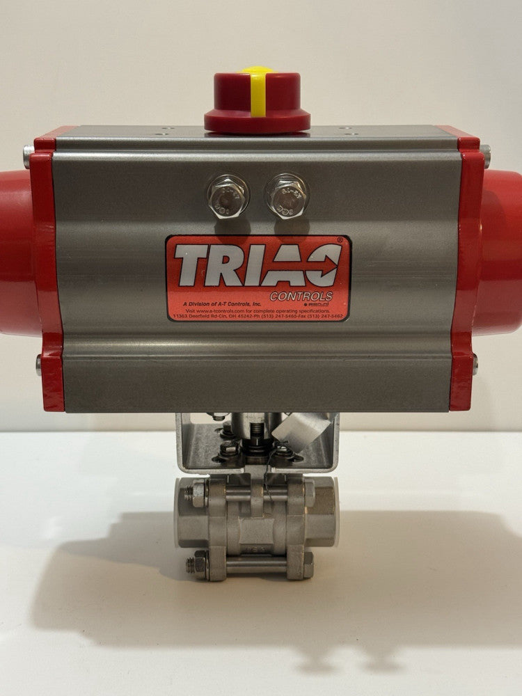 TRIAD Controls 55TX0752R3SXX - 2R80SR Spring Return Actuator on 3/4" Ball Valve