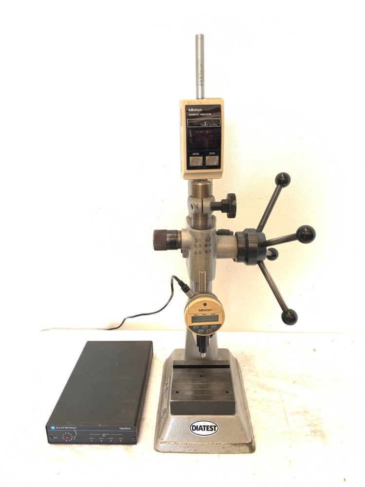 Mitutoyo Digimatic Gauge IDF-1050 and Stand with Allen Bradley Datamyte 912