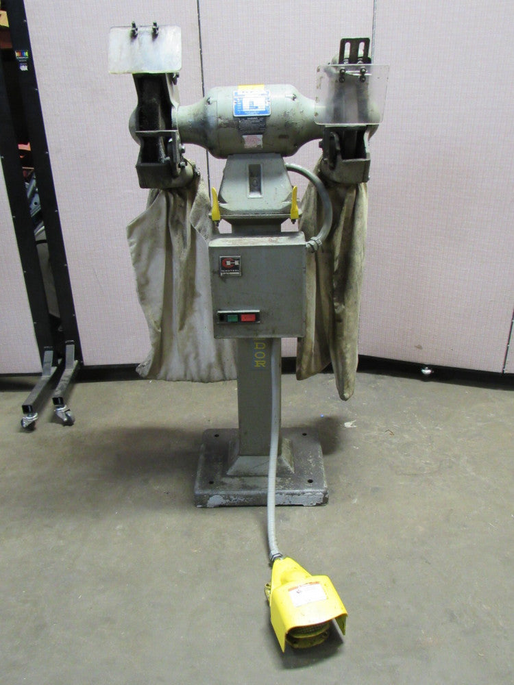 BALDOR PEDESTAL BENCH GRINDER BUFFER 1021W 1.5 HP 3PH 208-230/460V 10"WHEEL