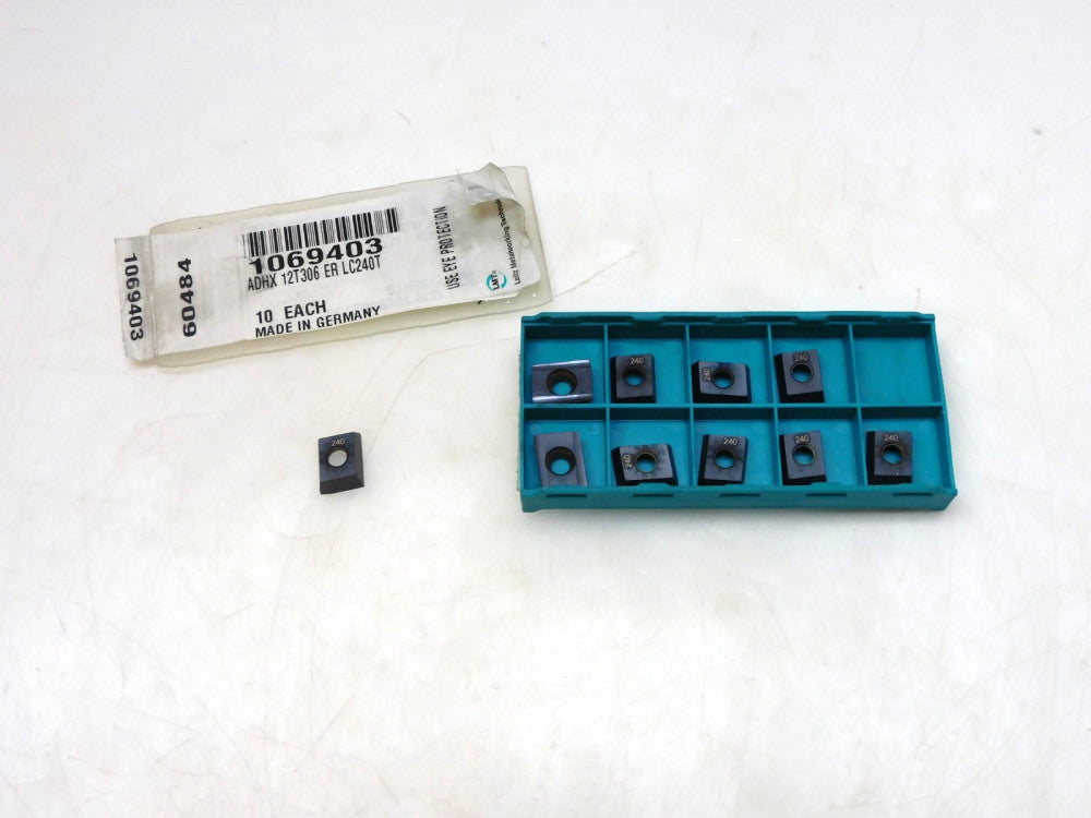 LMT ADHX 12T306 ER CARBIDE INSERT LC240T LOT OF 10