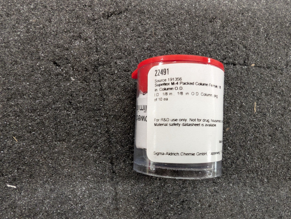 New, Supelco, 22491, Supeltex M-4 Packed Column Ferrule, 1/8 in - Lot of 10pcs!