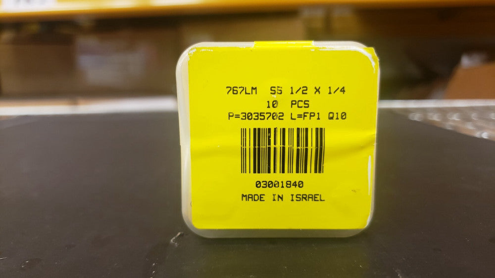 New, Ham-let, 767LM-SS-1/2 X 1/4, Reducing Port Connector 767LM SS 1/2 X 1/4