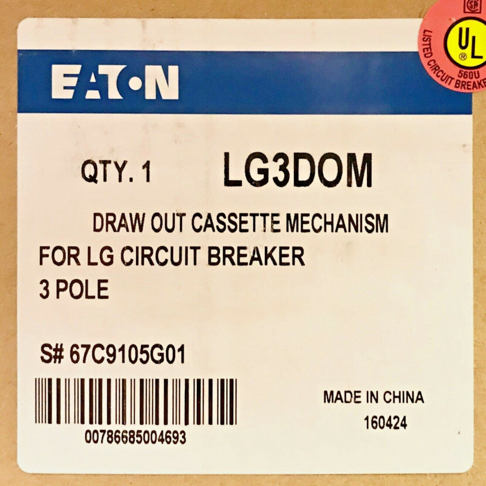 EATON CUTLER HAMMER LG3DOM LG Circuit Breaker Draw out Cassette Mechanism