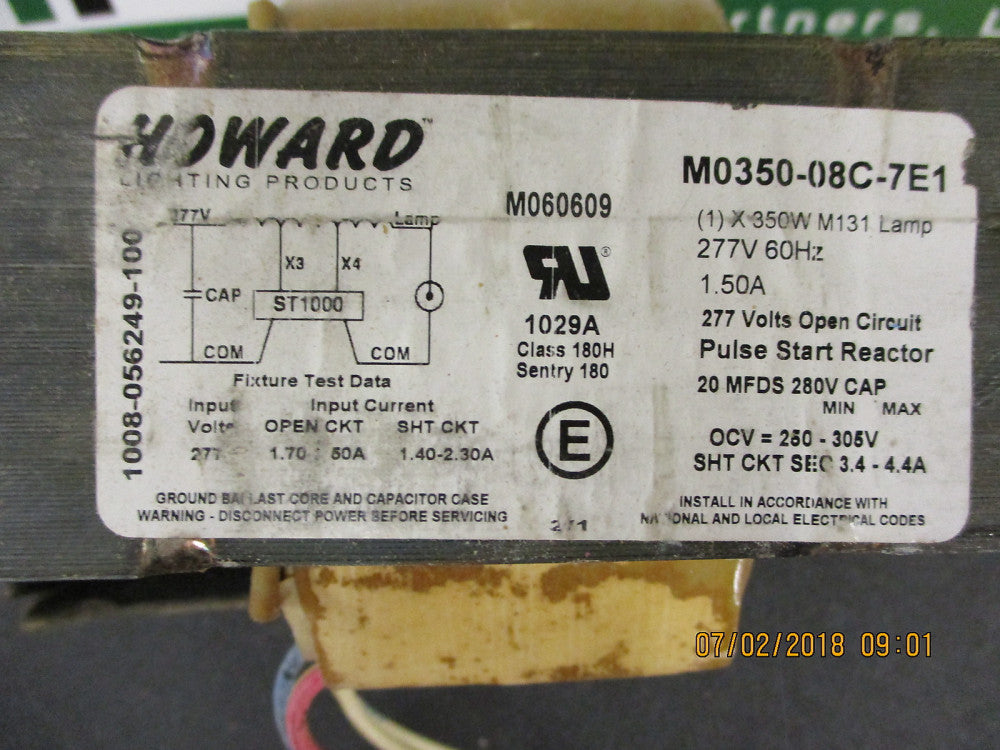 1091-910212-301 Howard Industries M131 350 Watt Pulse Start BRAND NEW!