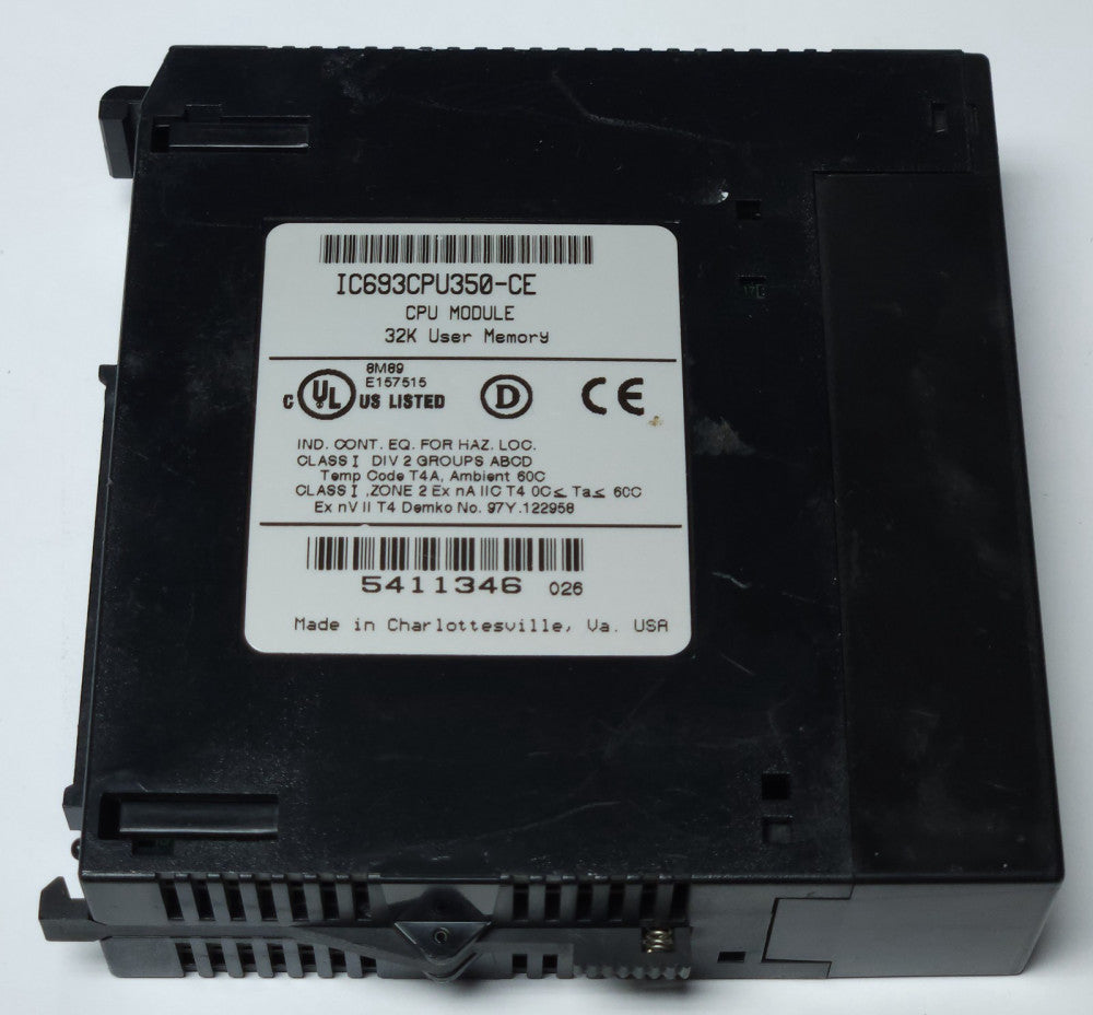 GENERAL ELECTRIC IC693CPU350 CE CPU 350 PLC MODULE 32K Memory