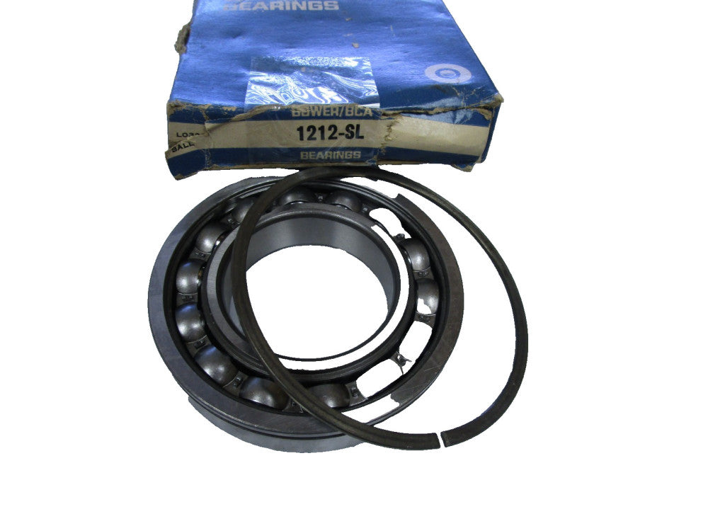 Bower BCA 1212-SL Single Row Ball Bearing W/ Snap Ring