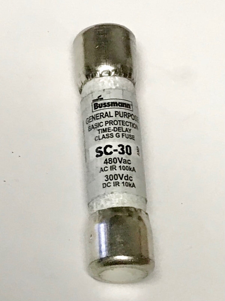 EATON BUSSMANN BK/SC-30 480 VAC 30 AMP 300 VDC BK SC-30 Fuse Time Delay Current