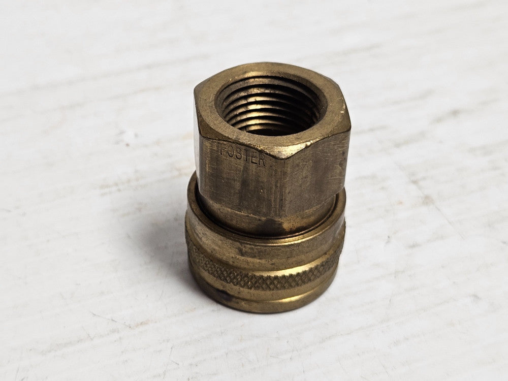 NEW FOSTER BRASS QUICK CONNECT COUPLING 50FS 1/2"FNPT