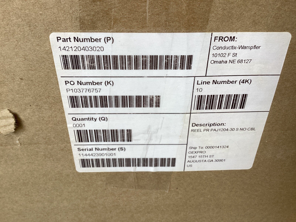 Conductix-Wampler Reel. Model PR PAJ1204-30 S NO CBL