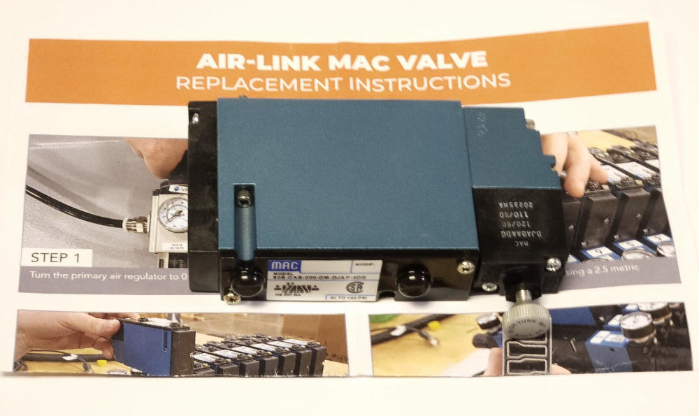 MAC AIR-LINK 92B CAB 00 DM DJAP 4DG Solenoid Valve AIR PANELKIT 1002297 120 VAC