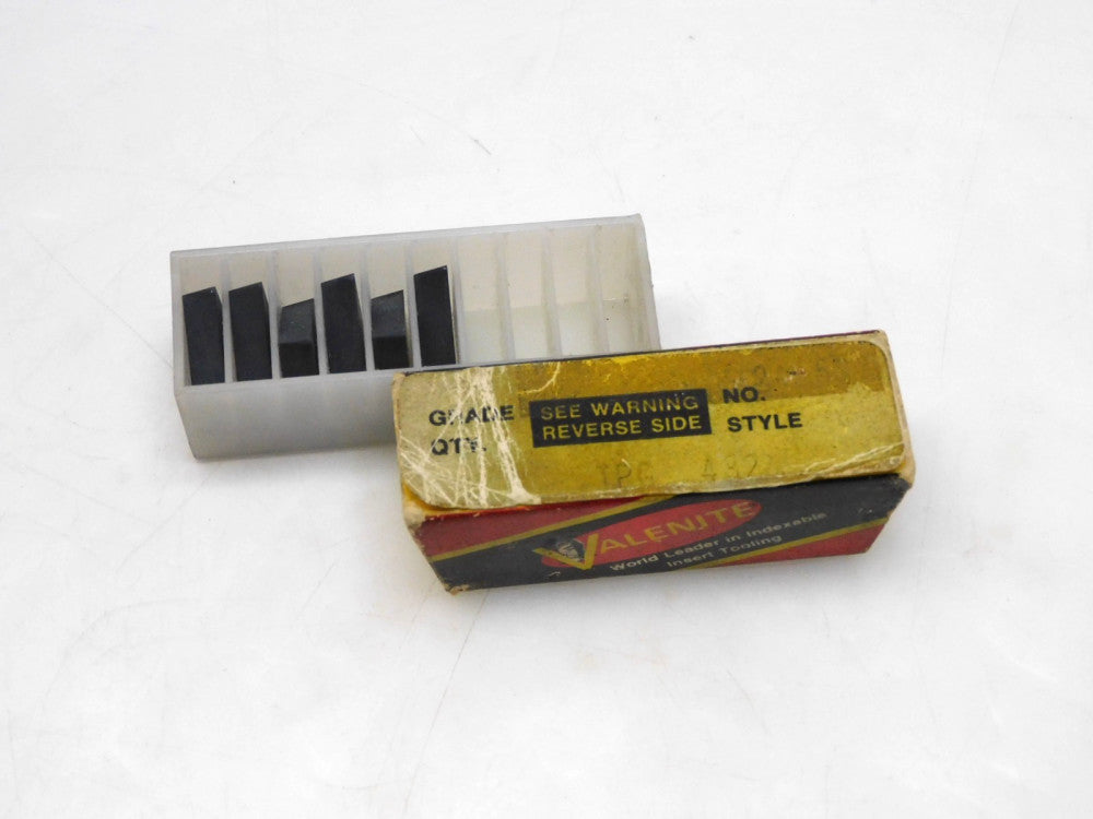 VALENITE TPG432 V01 CARBIDE INSERT LOT OF 6