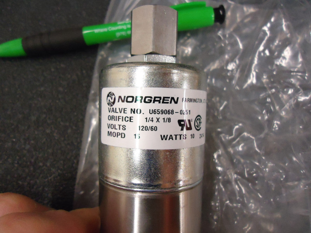 Norgren U659068-0251 3-way Solenoid Valve. Brand New!