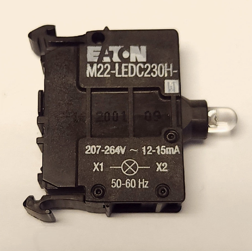 EATON M22 LEDC230H W 207-264 Volt WHITE LED Pilot Light Lamp Control Module